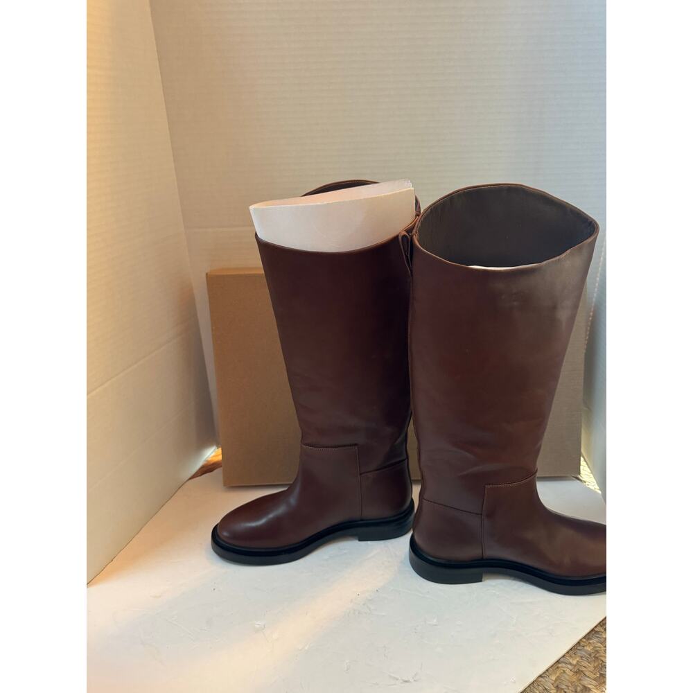 Steve Madden Womens Size 5.5 M -Gaige Knee High Boots Brown Leather floor sample - Picture 6 of 6